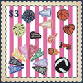 Cheer Patches Stamp $3