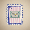 Large Patch pink stamp