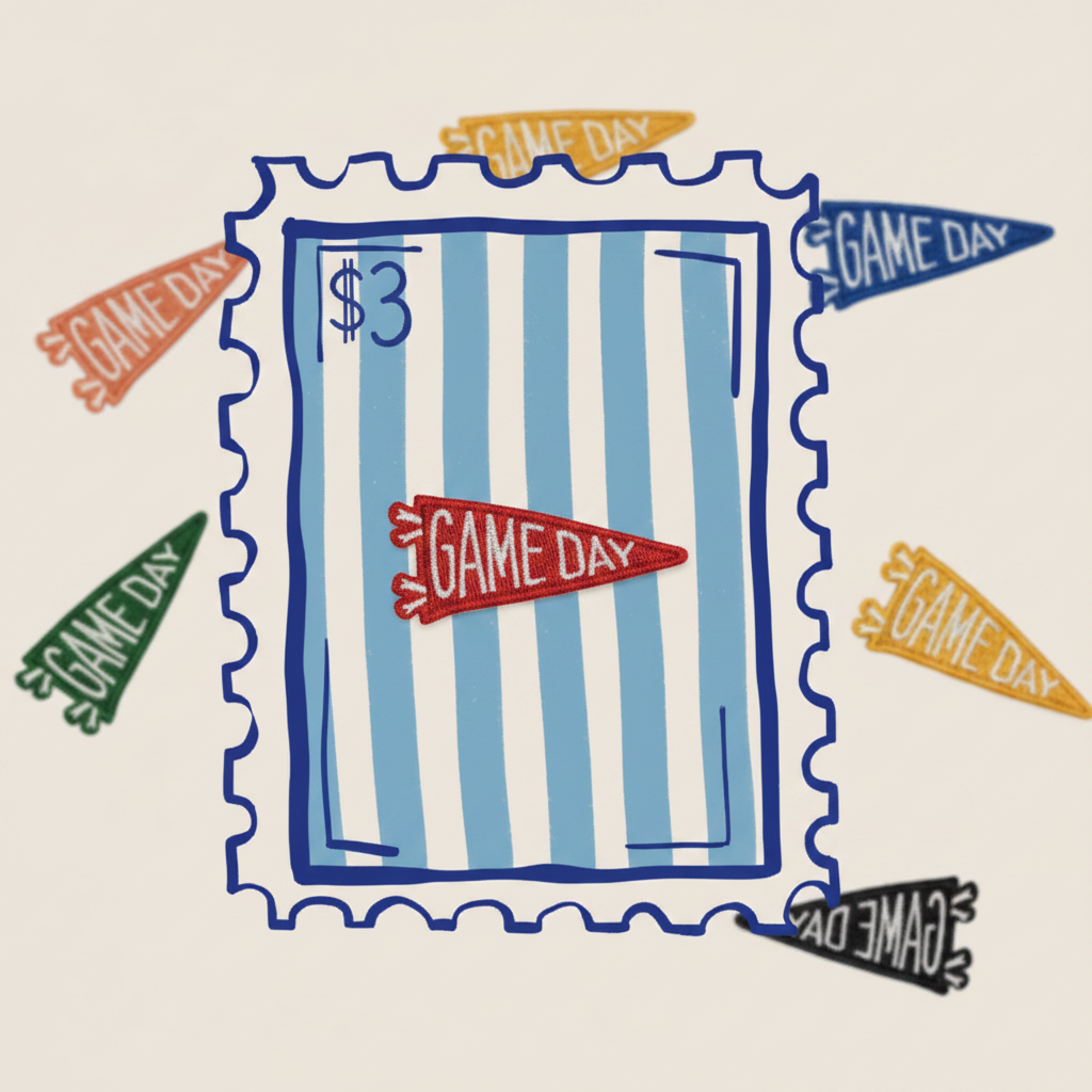 Small Patch blue stamp