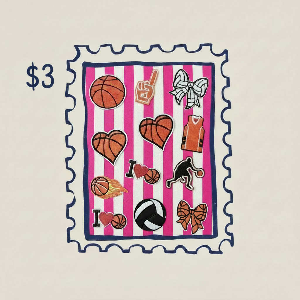 Sports Patches Stamp $3 Fixed